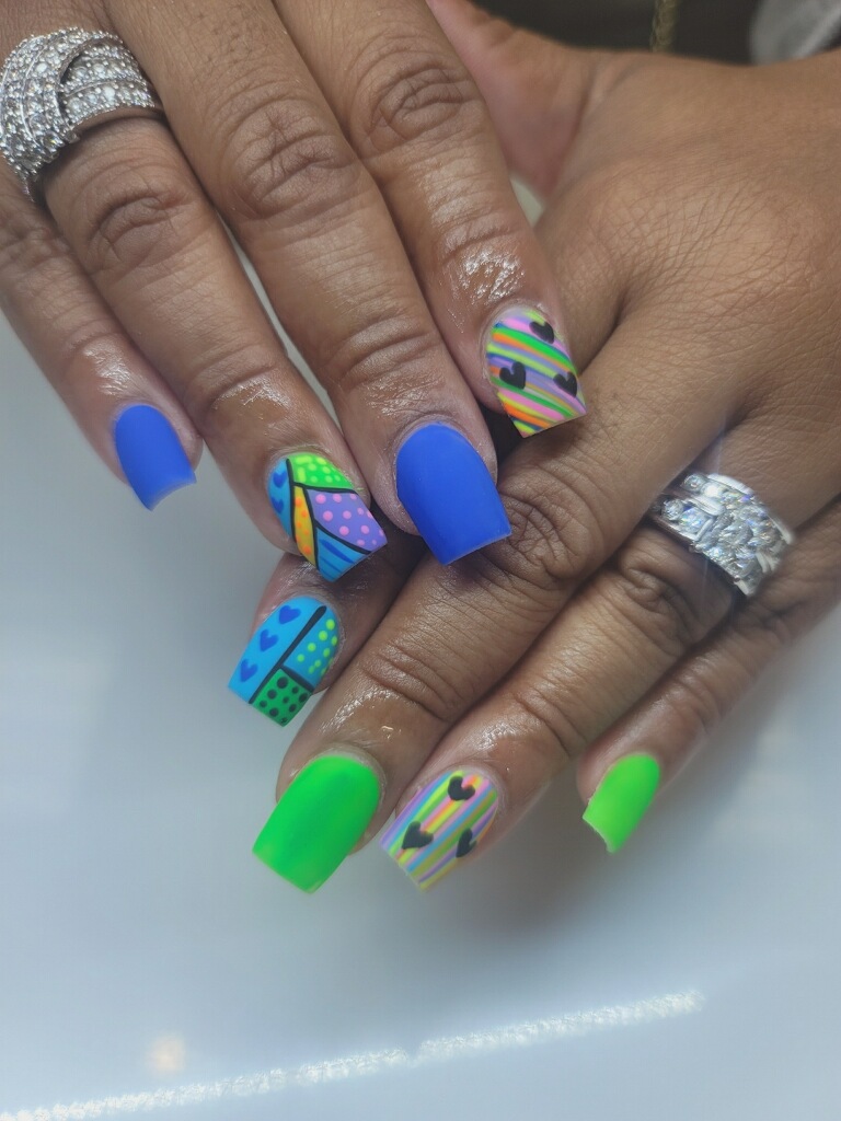 Sky Nails & Spa nail work in Augusta, Georgia